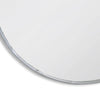 Decorative silver, metal 'bamboo' framed circular mirror.