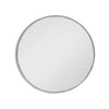 Round Mirror  Silver 'Bamboo' Frame 80 cm