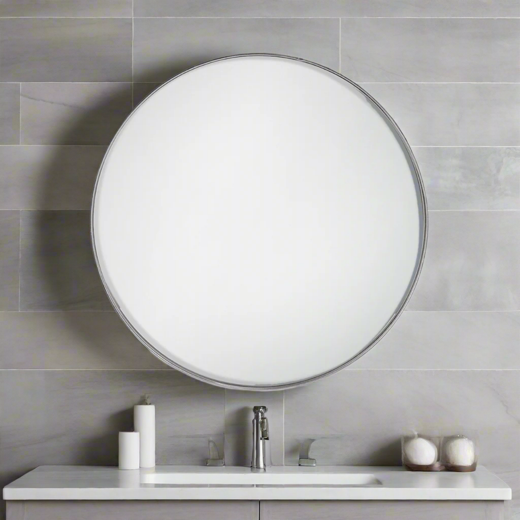 Silver rimmed small round mirrors. Perfect for bathrooms. The deep silver frame on this mirror adds warmth and glamour to any room ad fits in perfectly with most interiors.