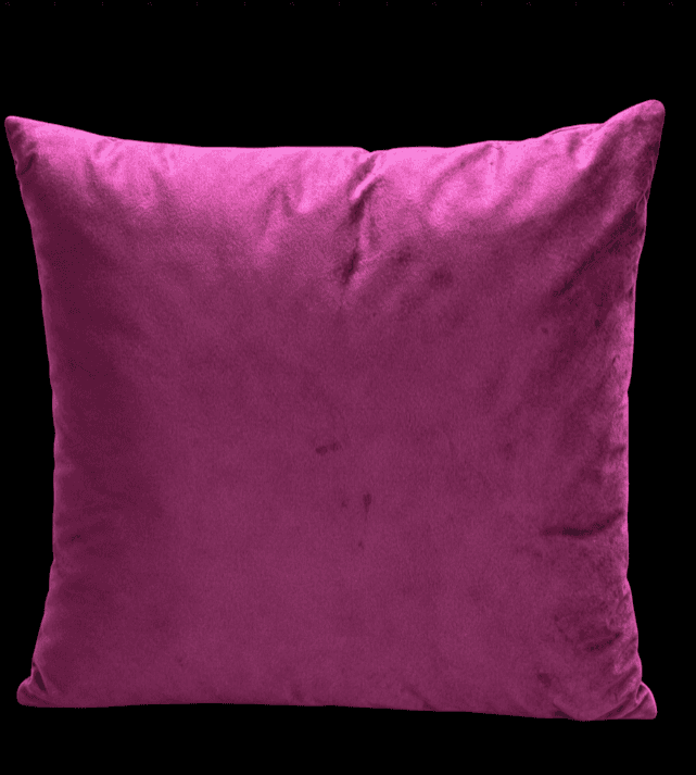 Square Fuchsia Velvet Cushion 40 x 40 cm