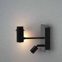 Double Black Wall Lamp