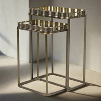 Set of Two Decorated Tray Tables