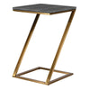 Faux Shagreen 'Z' Table 62 cm