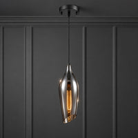 Smoked Glass Aerial Pendant