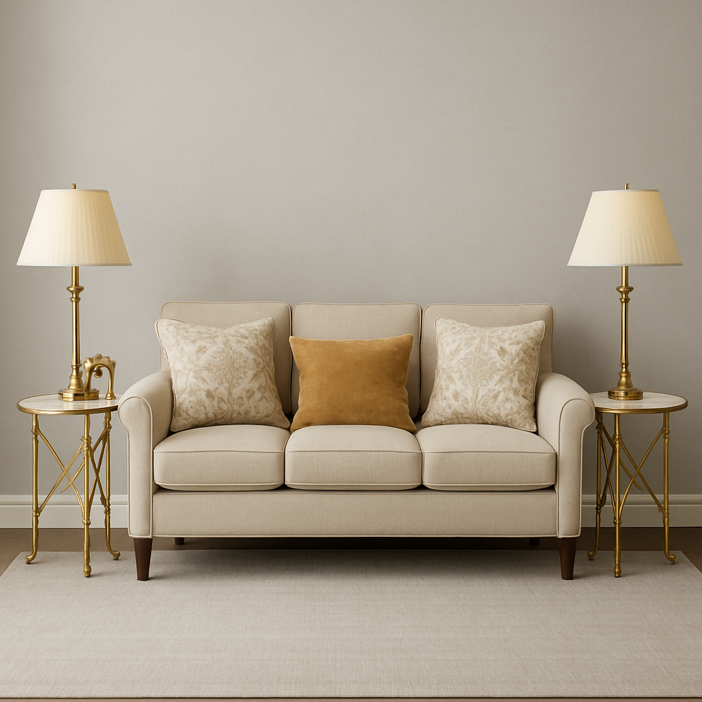 Antique brass and glass occasional table with multi support legs and struts. A really stunning statement side table that will add a lot of style to your sitting room.The main support of 3 antique brass footed legs is complimented by cross braces to give an architectural look. 