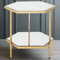 Side Table Shaped Top W: 41 cm