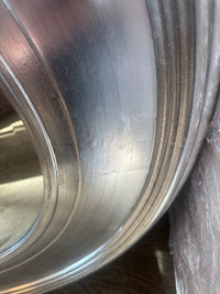 Round Mirror Silver Framed 95 cm - CLEARANCE