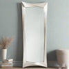 This full length mirror with its gorgeous silver leaf long wall mirror design, exudes luxury and elegance.&nbsp; This mirror can be hung vertically or horizontally in a hall for a spectacular look to the entrance of your home. In a living room to add reflective light or in a bedroom or dressing room as a full length wall mirror, adding a dose of glamour to your room.