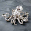 Silver Octopus Table Candle Holder 28cm