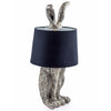 Silver Rabbit Table Lamp With Shade 77 cm