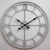 Silver Skeleton Clock 80 cm