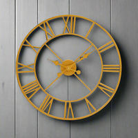 Smaller Gold Skeleton Clock 56 cm