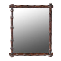 Small 'Bamboo' Framed Mirror 41 x 33 cm