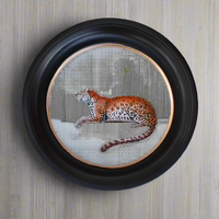 Small Round Leopard Print 27 cm