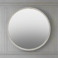 Round Silver Mirror 60 cm