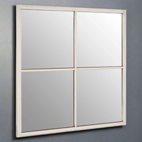 4 Pane Window Mirror Silver 60 cm