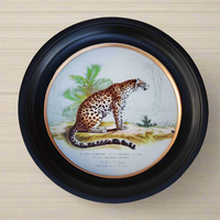 Medium Round Sitting Leopard Print 38 cm