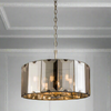 Round smoked glass ceiling pendant, the smoked glass, a dramatic polished pendant perfect over dining table. Giving an atmospheric light wherever it's placed.


W: 50 cm H: 50 - 122 cm