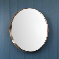 Soft Gold Metal Framed Mirror 88cm