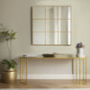 Square Gold Window Mirror 95 cm x 95 cm