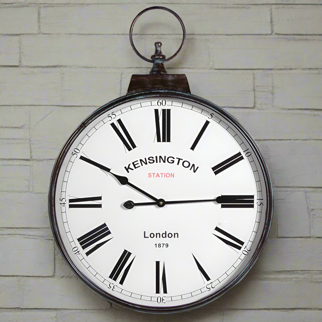 Station Wall Clock Kensignton Clock Wall Clock Industrial Decorexi A World of Interiors