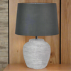 Small Stoneware Lamp and Shade 44 cm