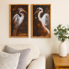 Pair Stork Prints 90 cm x 50 cm