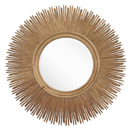 Round Mirror - Gold Ridged - 110cm