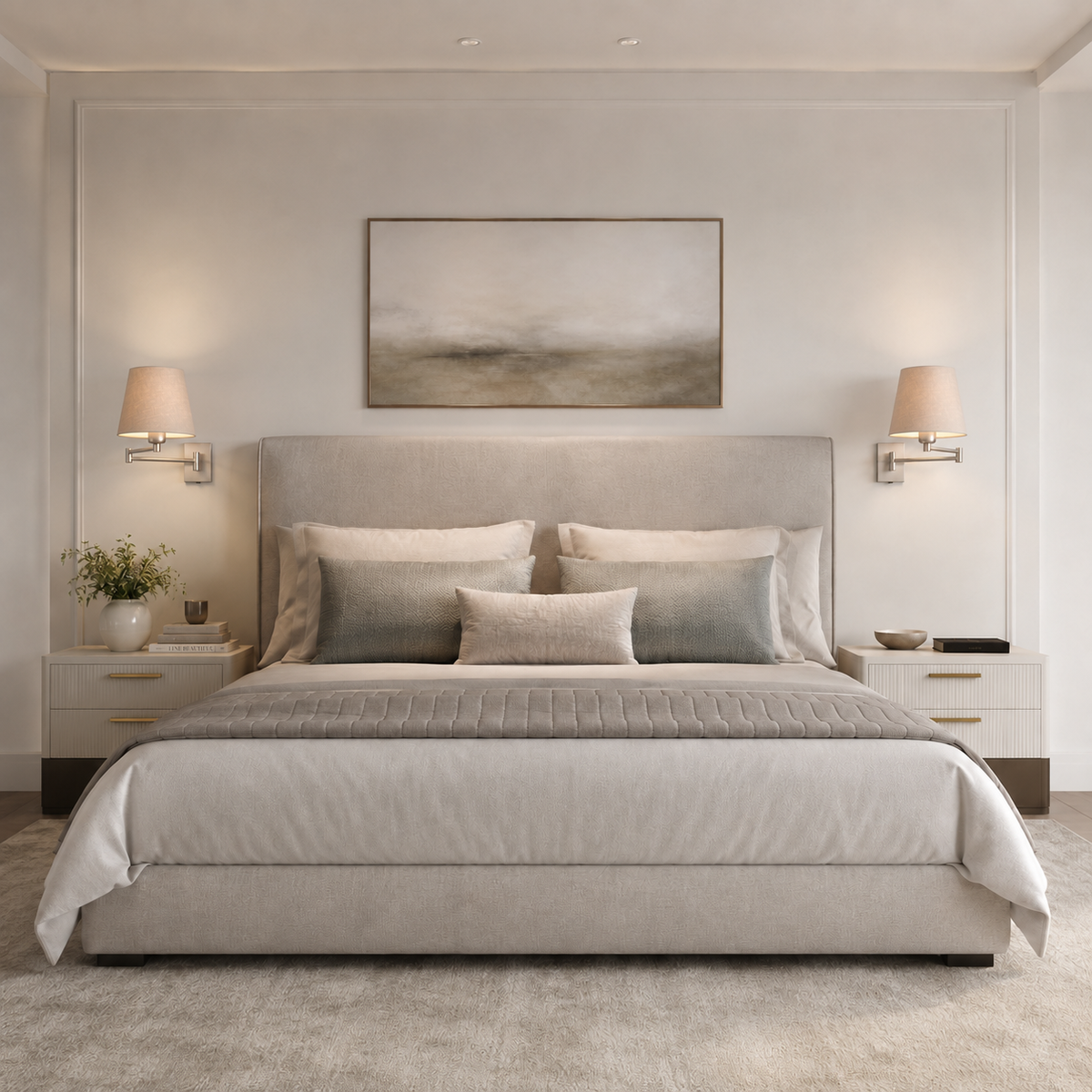 Adjustable Swing Arm Brushed Nickel Wall Light