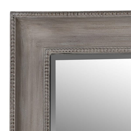 Tall Taupe Beaded Mirror 198 cm