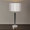 Tall Black and Nickel Lamp 62 cm