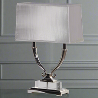 Classically Elegant Nickel Lamp 64 cm