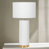 White Tall Ceramic Lamp 73 cm