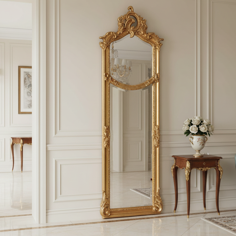 Garland divide mirror, perfect dressing or hall mirror with luxurious twist.