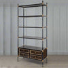 Tall Industrial Shelving 2 Drawers 200 cm