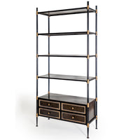 Tall Industrial Shelving 2 Drawers 200 cm