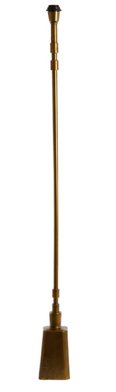 A classically styled bronze floor lamp made from beautifully raw aluminum.&nbsp; An elegant statement piece.&nbsp; Just choose your ideal shade to complement your interiors.   H: 150 cm W: 13 cm W: 13 cm
