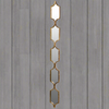 Long & Narrow Gilt Wall Mirror - 144cm