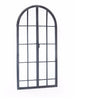 Tall Arched Grey 'Door' Window Mirror 168 cm x 90 cm