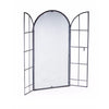 Tall Arched Grey 'Door' Window Mirror 170 cm