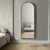 Tall Black Arched Mirror 170 cm x 65 cm