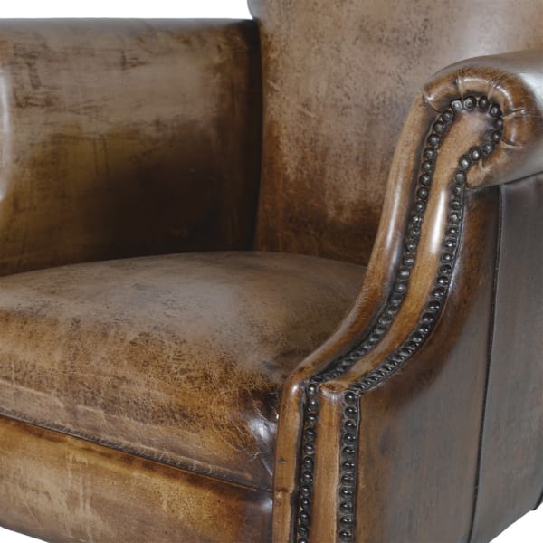 Tall Back Leather Chair