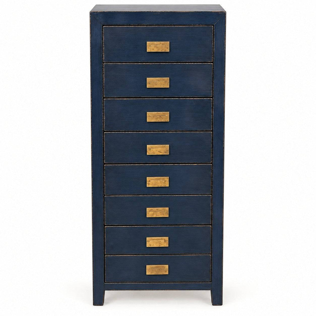 Lacquered Blue Tall Boy