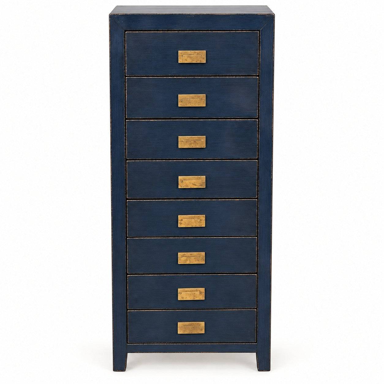 Lacquered Blue Tall Boy