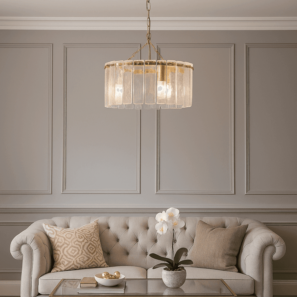 Textured Glass Pendant Light