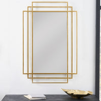 Gilt Triple Frame Mirror 91 cm