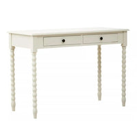 Two Draw Ivory Desk 107cm