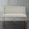 Upholstered Linen Bench 152cm