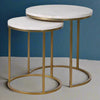 Leather Topped Side Tables 52 cm