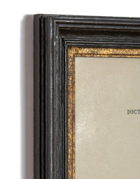Vintage Animal Print In A Black & Gold Frame